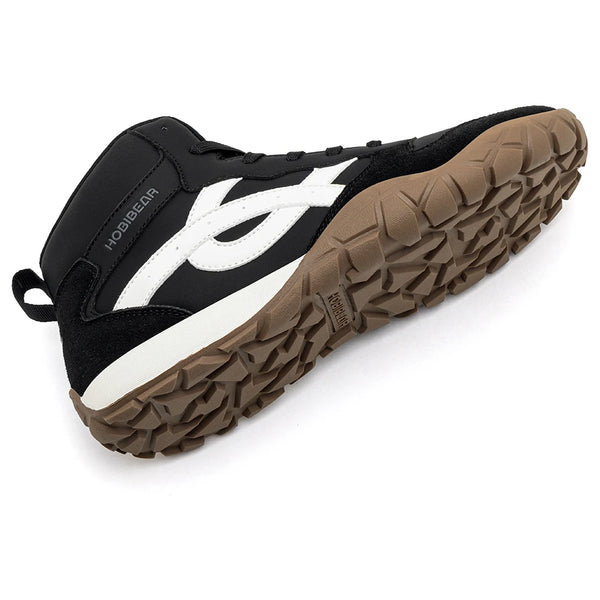 HOBIBEAR Mid-Top Wide Width Hiking Boots Unisex Outdoor Walking Sneakers Artificial Leather Non-Slip Trail Running Ankle Shoes