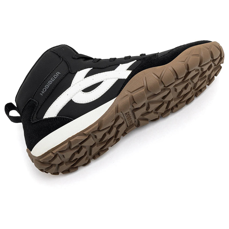 HOBIBEAR Mid-Top Wide Width Hiking Boots Unisex Outdoor Walking Sneakers Artificial Leather Non-Slip Trail Running Ankle Shoes