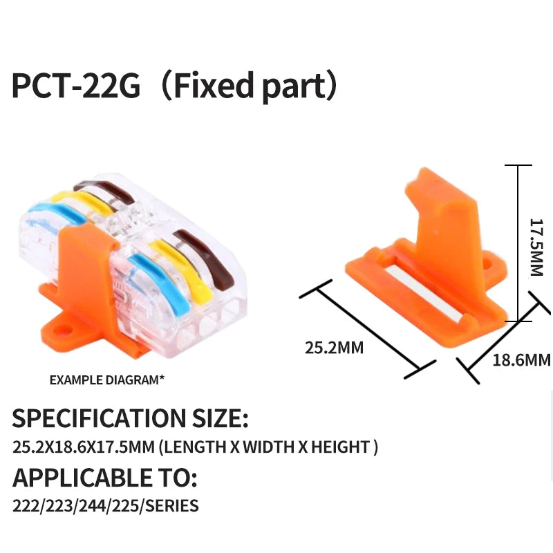 10/1000PCS Mini Quick Wiring Connector Universal Splitter wiring cable Push-in Combined Butt Terminal Block 1 in 2/3 out 32A SPL