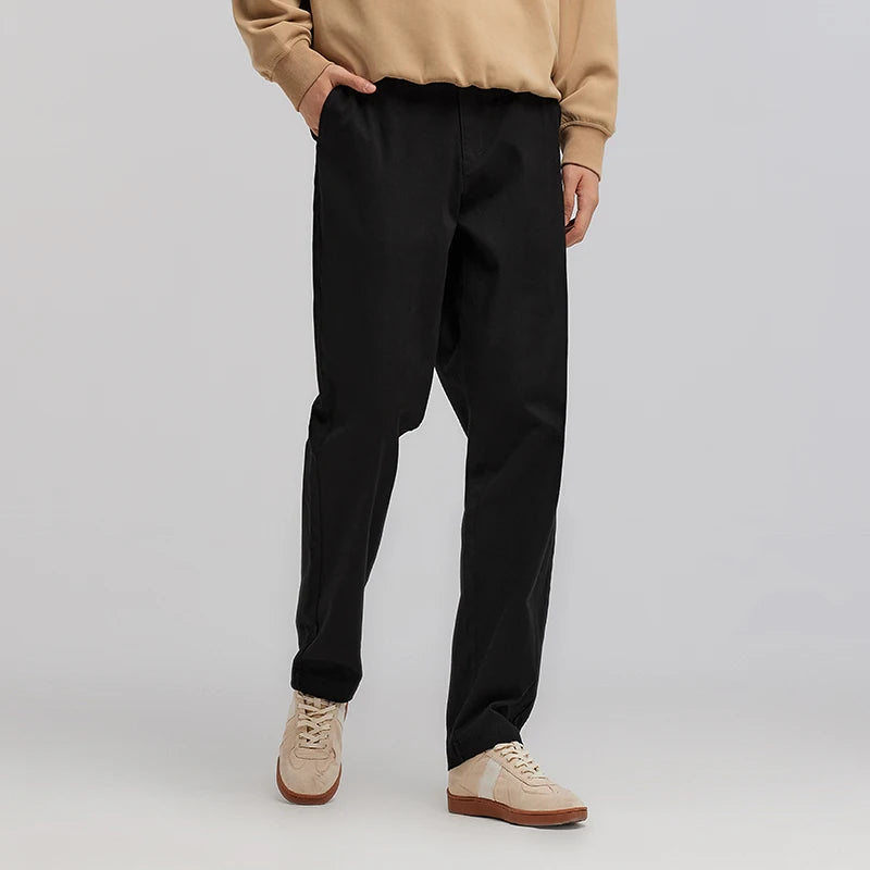 Semir Versatile Pants Men 2026 Spring Solid Color Tapered Casual Comfortable Daily Wear Stylish Long Trousers