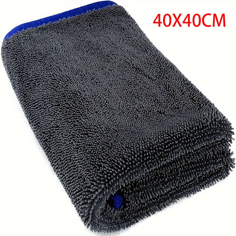 SEAMETAL High-end Car Wash Microfiber Twisted Towel Super Absorbent Fast Drying Towels Detailing Cloth for Car Cleaning Tools