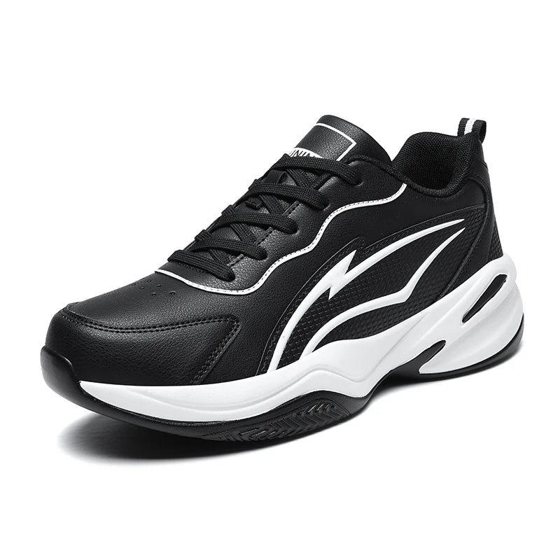 Men's casual racing sports shoes four seasons non-slip outdoor running shoes students plus size breathable light speed sneakers