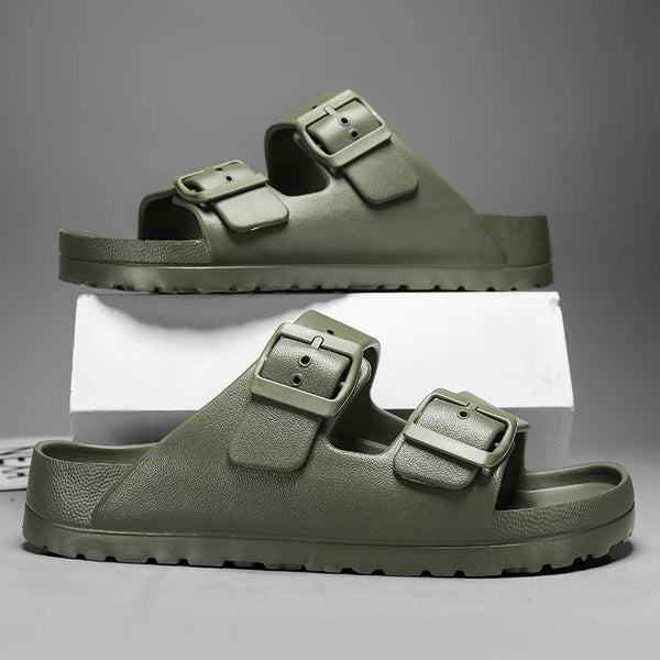 Summer Flat Birken Slippers Women Slides Ladies Slip on Sandals with Double Straps Fashoin Indoor Shoes Soft Slippers Beach