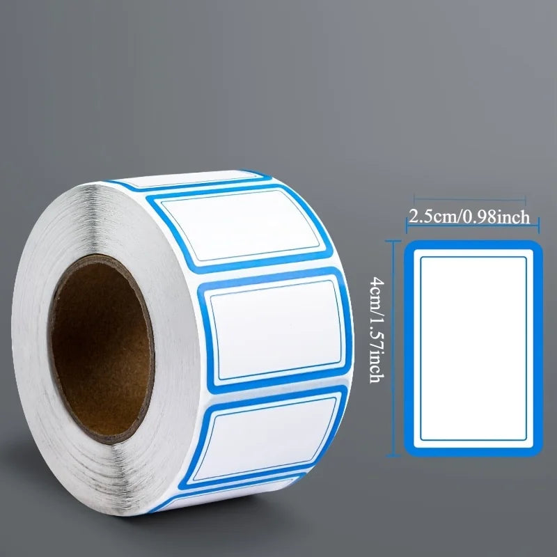 1roll/500sticker Self-Adhesive Label Stickers for File Classification,Price Marking,for Office, School Supplie.choose blue,red.