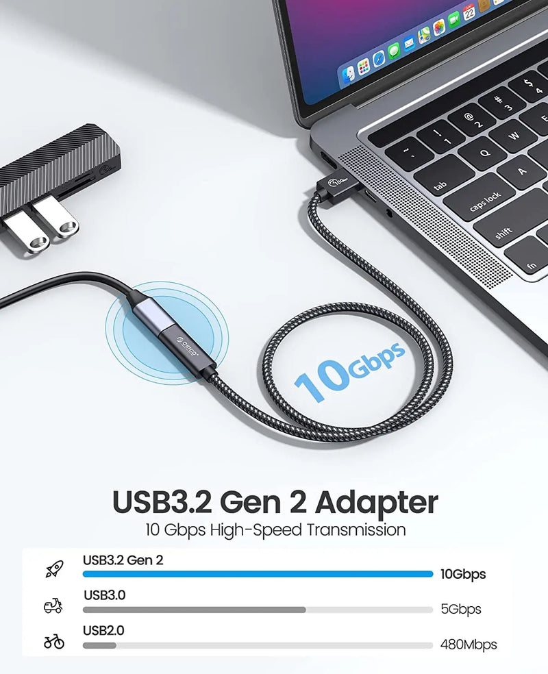 ORICO USB C to USB A OTG Adapter Type C Converters Male to Female Cable Adapter for MacBook Pro Samsung