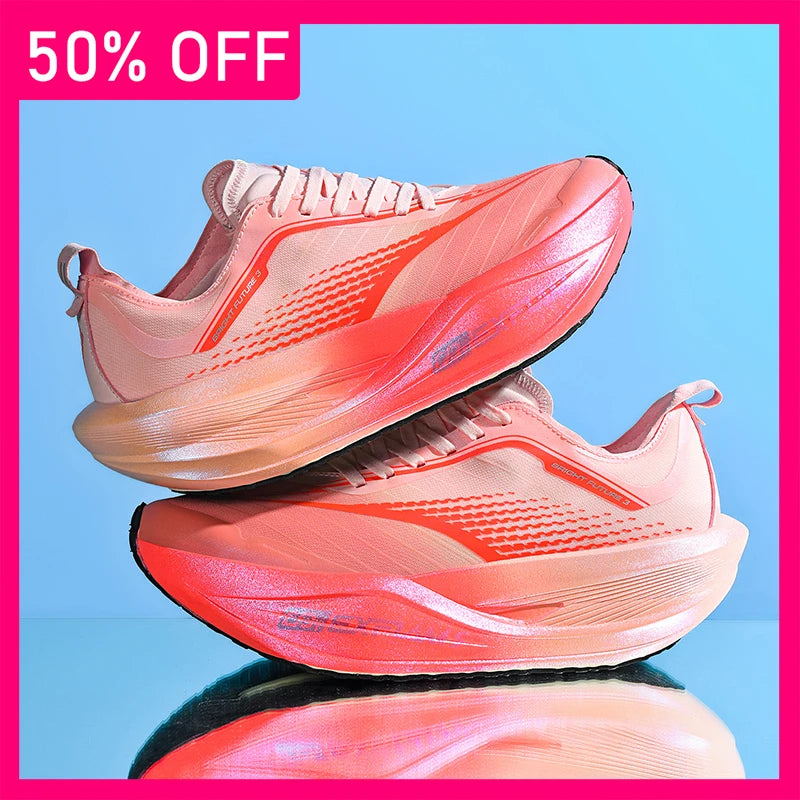 New Unisex Sports Shoes Breathable Mesh Fashionable Lace Up Fitness Shoes Lightweight Thick Soled Marathon Training Shoes Man