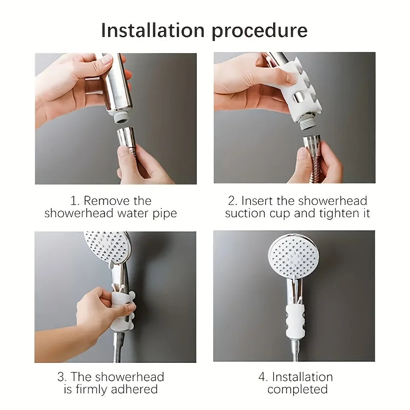 Shower bracket; Shower suction nozzle base; hanging shower head bracket; bathroom universal no-drill movable fixed shower head