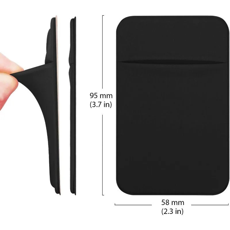1pc Mobile Phone Pocket Self Adhesive Card Holder Stick On Wallet Sleeve with Adhesive ID Credit Card Holder for iPhone Android