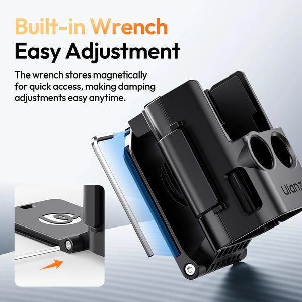 ជើងទ្រពង្រីកម៉ាញេទិក Ulanzi PK15 Pocket 3 សម្រាប់ DJI OSMO Pocket 3 ជើងទ្រភ្លើងវីដេអូដែលអាចលៃតម្រូវបាន 180°