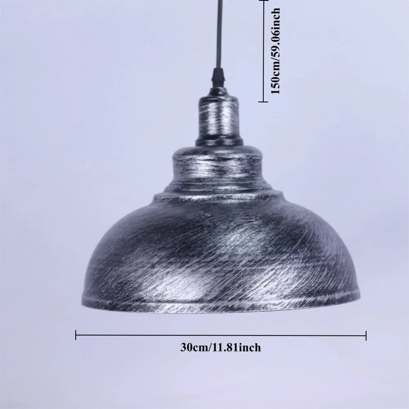 JOYINLED Retro Black Pendant Light Industrial Hanging Lights Metal Barn Farmhouse Kitchen Lighting E27 Ceiling Mount Fixture