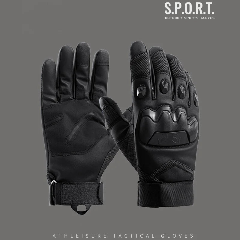 Motorcycle gloves men's cycling gloves outdoor tactical gloves military windproof wear-resistant combat non-slip sports gloves