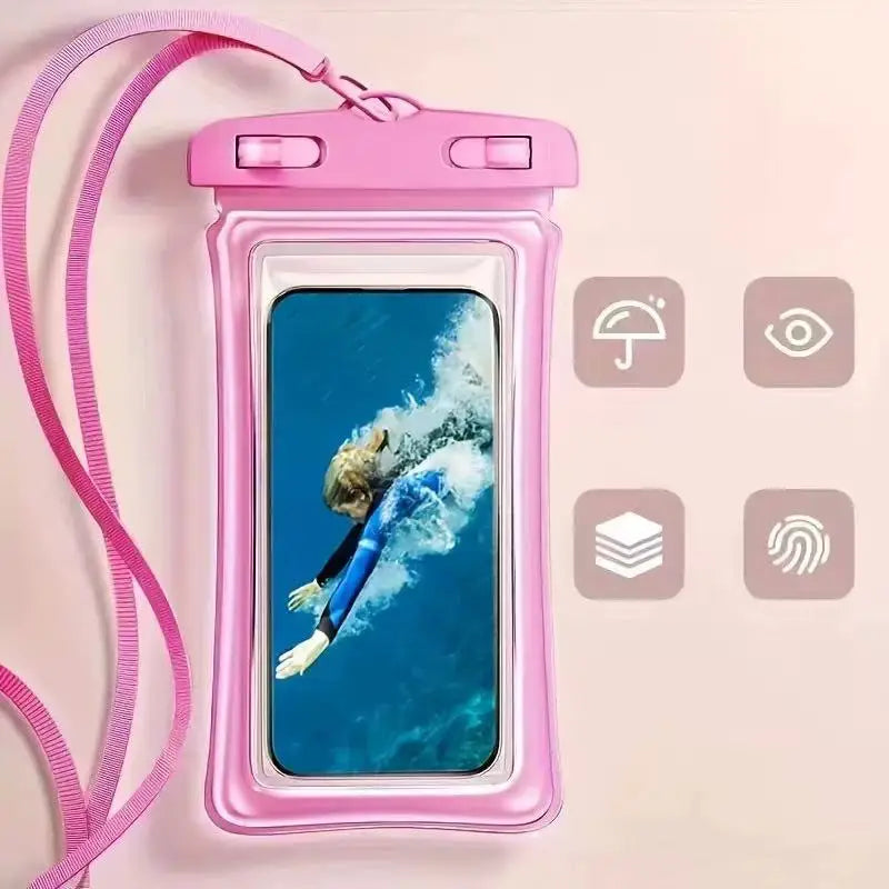 Mobile Phone Waterproof Bag, Touch Screen Waterproof Cover, 8-Level Waterproof Without Airbag, Takeaway Swimming and Drifting Pr