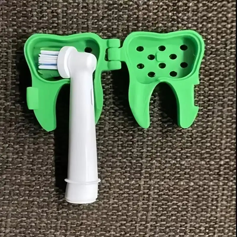4pcs Electric Toothbrush Head Covers – Ventilated Travel Case, Clean & Lightweight, Dust Protection