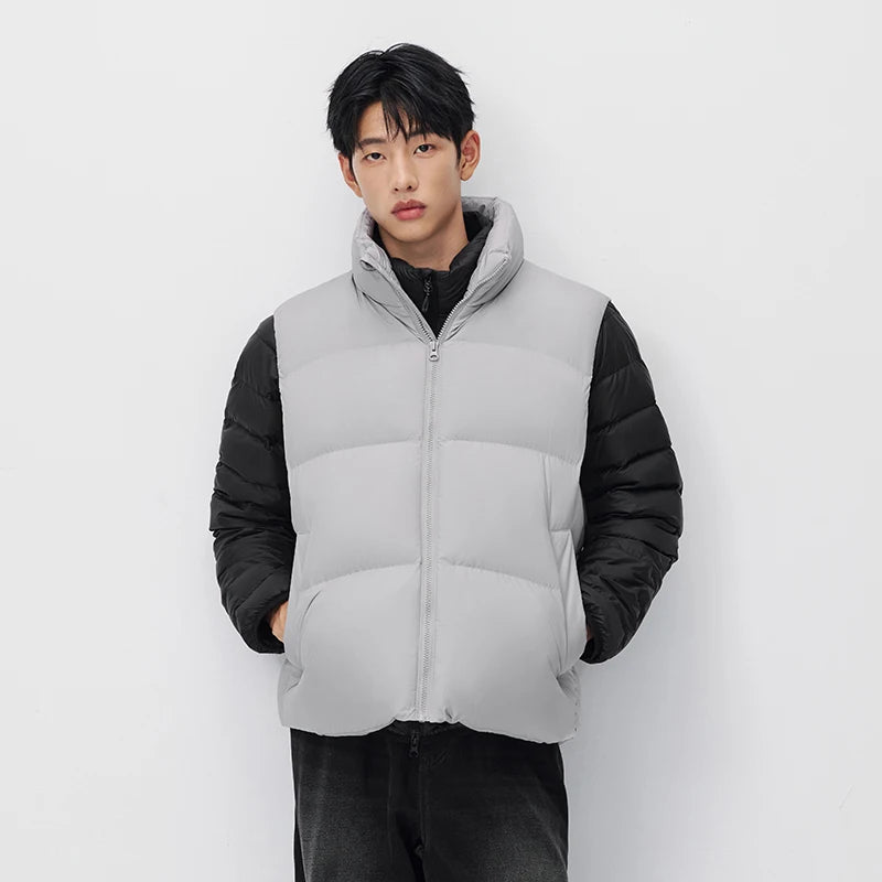 Semir Men Down Vest Solid Color Puffer Windproof Water Repellent 90 Percent Down Fill 2026 New Winter Daily Wear