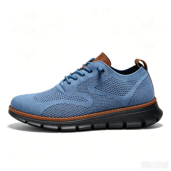 Plus Size EU48 49 50 Mens Trendy Flywoven Mesh Brogues Fashion Casual Shoes Lightweight Comfortable Walking Sneakers