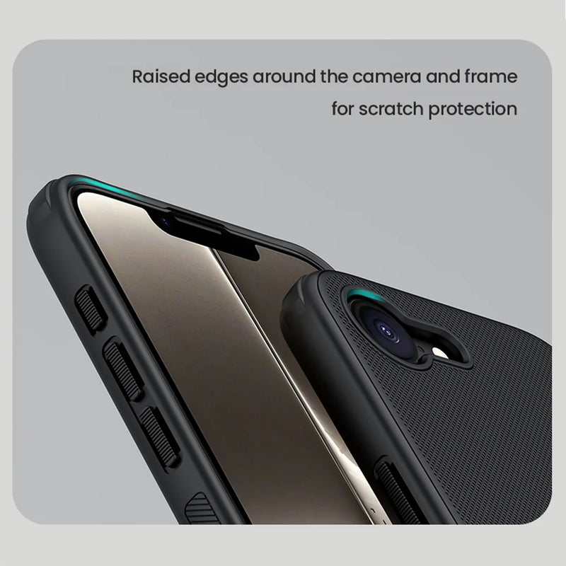 NILLKIN For iPhone 16e Case Super Frosted Shield Pro Soft TPU Frame Ultra-Thin Matte Hard PC Back Cover For iPhone 16e 5G Cases