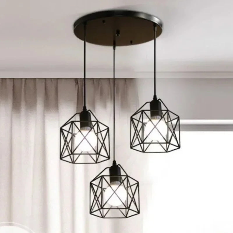 1/2Pcs Industrial Pendant Light Led Modern Hanging Lamp for Ceiling Light Fixture Metal Lighting Home Room Decor Light Fixture