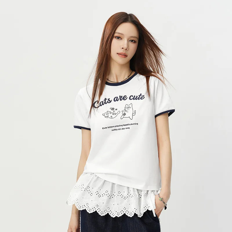 Semir Women Tshirt Pattern Moisture Wicking Quick Dry Antibacterial Cute Casual Pullover 2026 Summer Fashion Top