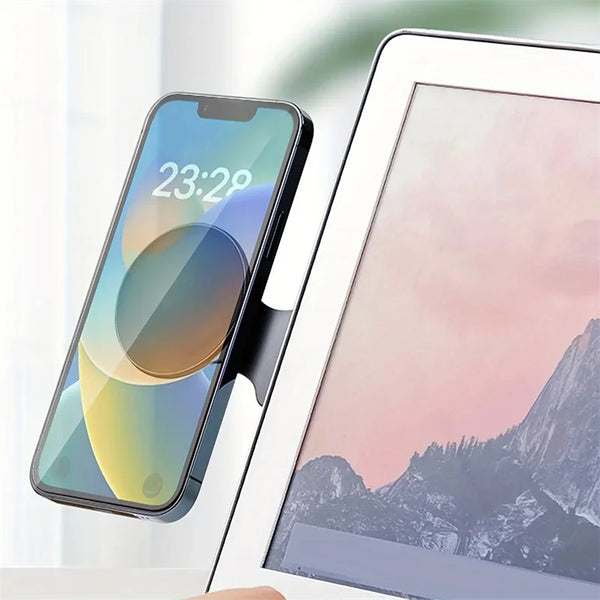 1pc Magnetic Folding Holder Phone Stand Holder Dual Screen Extension Multi Screen Adjust Support Laptop Side Mount Bracket