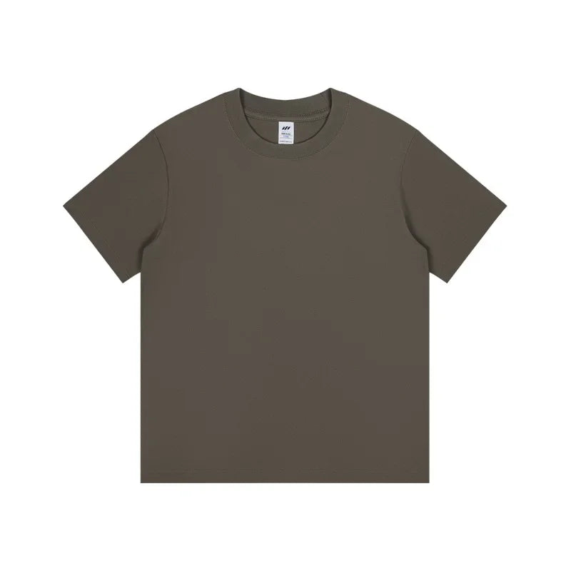 DUKEEN 8.1Oz 230gsm Men's Pure Cotton T Shirts 2025 Summer New Oversizes Solid Color T-Shirts for Men and Women Customizable