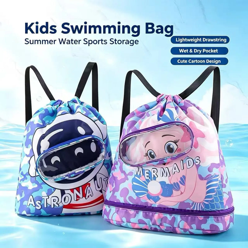 New Waterproof Children's Swimming Bag with Dry Wet Separation Storage Backpack, Swimming Equipment Storage Bag, Storage Bag