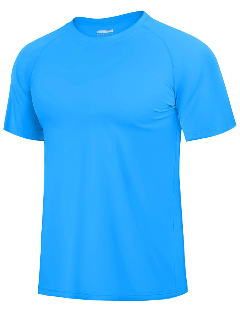 TACVASEN UPF 80+ Sun Protection T-shirts Men's Quick Dry Short Sleeve Athlectic T Shirts Hiking Running Swim T-shirts Tee Tops