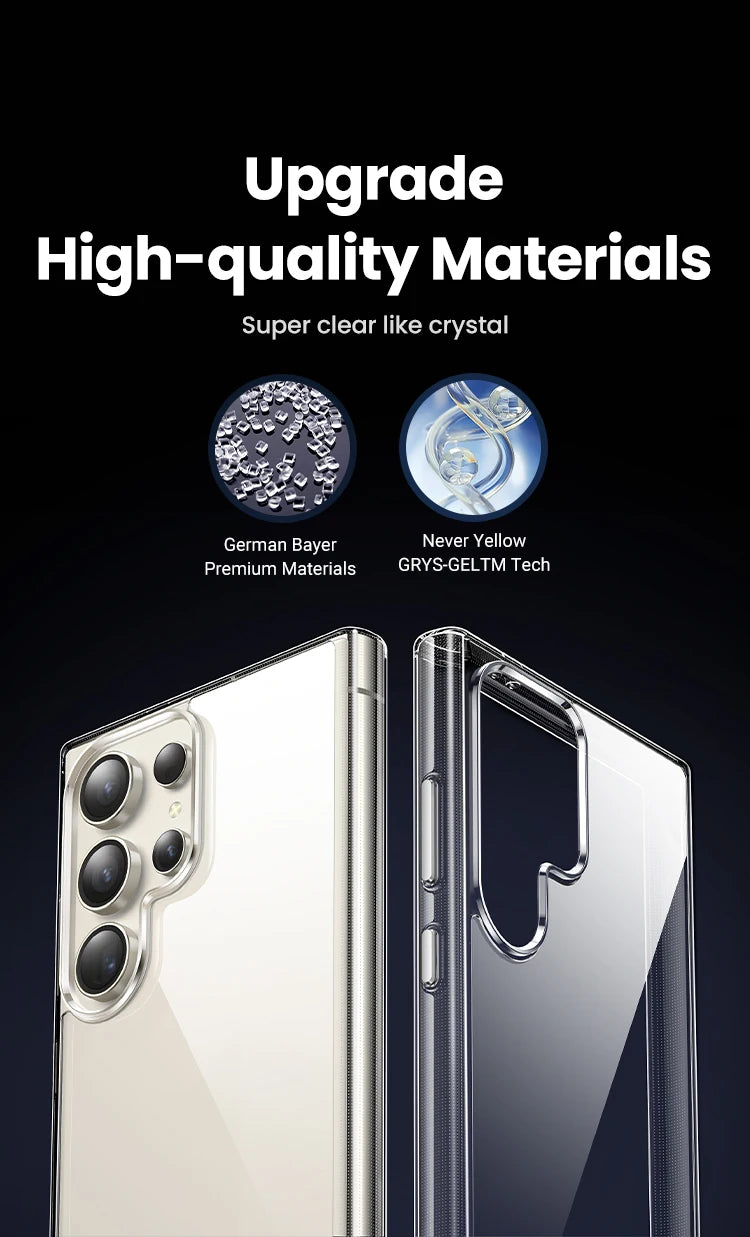 UGREEN Clear Case For Samsung Galaxy S24 Ultra Shockproof Transparent Case Cover Protective TPU for Samsung S24 Ultra Plus Case