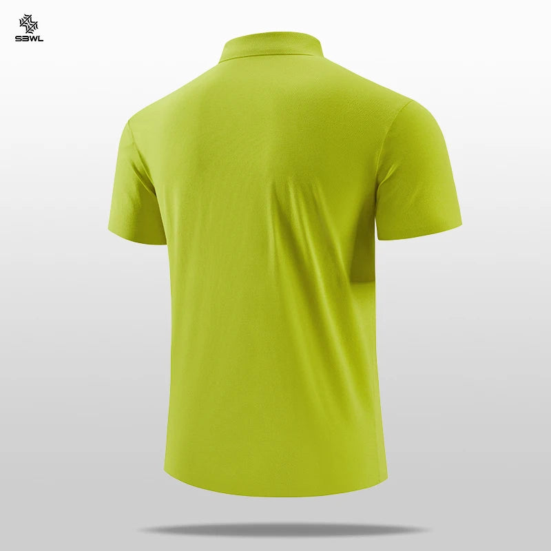 SBWL Summer New High-Quality Men's Sports POLO Shirts and Fashion Casual Short-Sleeved T-Shirts Tops