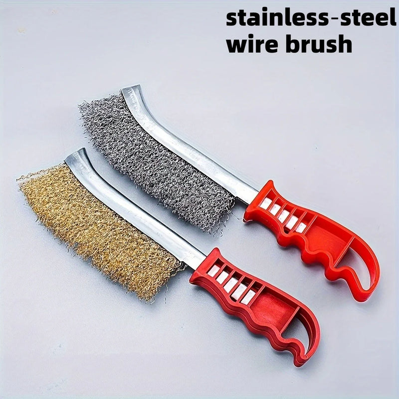 Multi-functional Knife-Type Wire Brushes,Rust Removal Wire Brushes Rust Removal Cleaning Brushes,Motorcycle cleaning brush