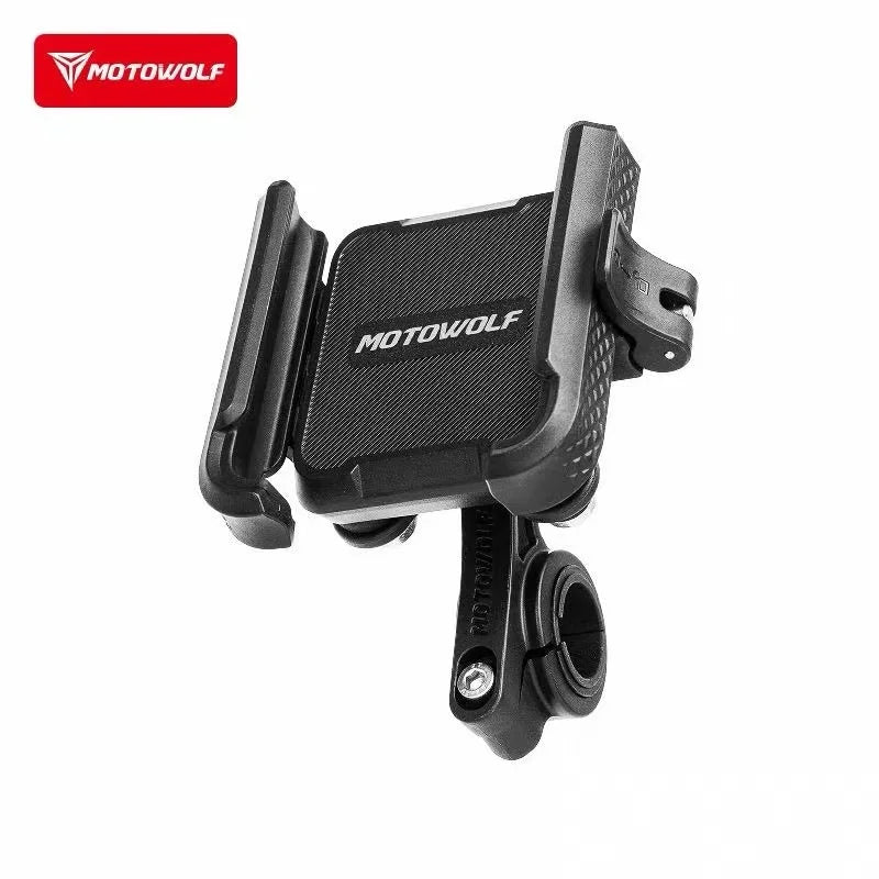 MOTOWOLF ជើងទ្រទូរស័ព្ទម៉ូតូថ្មី ធន់នឹងការឆក់ មុខងារការពារចោរកម្ម ជើងទ្រសម្រាប់ពង្រីកខ្សែនីឡុងអាលុយមីញ៉ូម