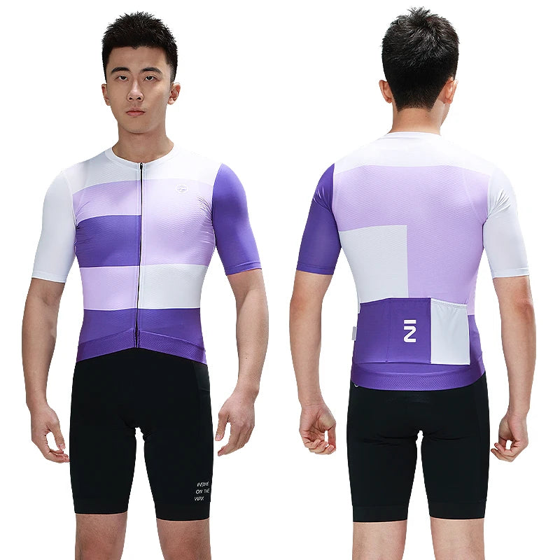 INBIKE Summer Men's Bicycle Short Sleeve Breathable MTB Cycling Jersey for Men Breathable Quick Dry Bike Biking Shirts Clothes