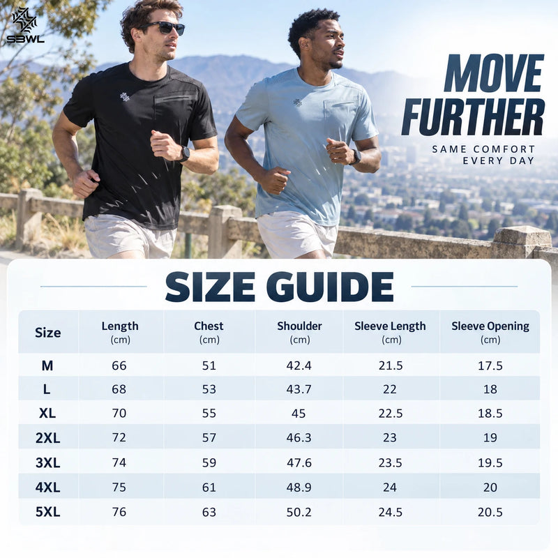 SBWL 2026 Summer Men's Quick Dry Sports T-Shirt Outdoor Running Fitness Casual Light Short Sleeve Gym Top Tees