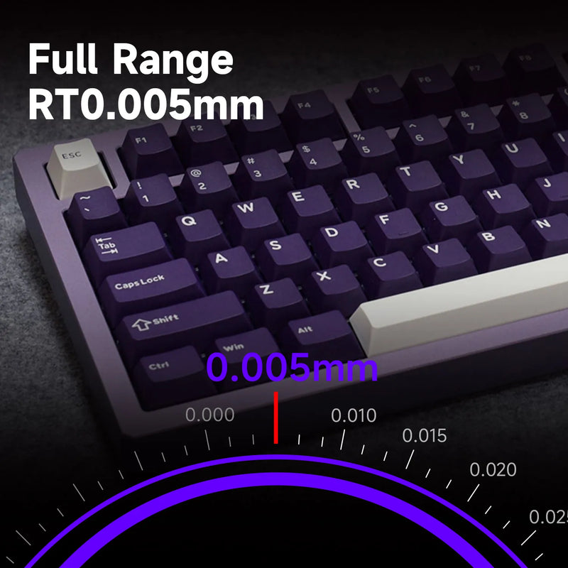 Akko MOD007 V5 HE Magnetic Keyboard with Display Screen 75% Rapid Trigger 0.005mm 8K RGB Gaming Mechanical Keyboard Aluminum CNC