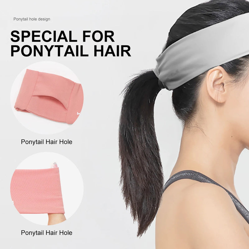 WRELS Sports Headband Running Fitness Sweatband Elastic Absorbent Sweat Cycling Jog Tennis Yoga Gym Head Band Hair Bandage