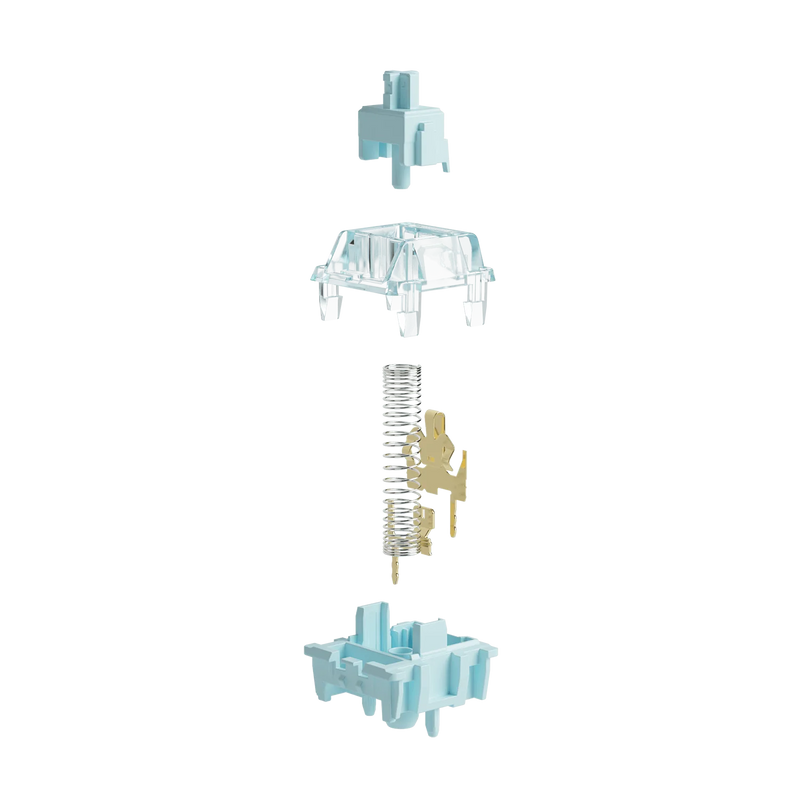 Akko V5 Pro Creamy Blue Switch 5Pin 45gf Thocky Tactile Switch Factory Lubed Compatible with Cherry MX Mechanical Keyboard 45pcs