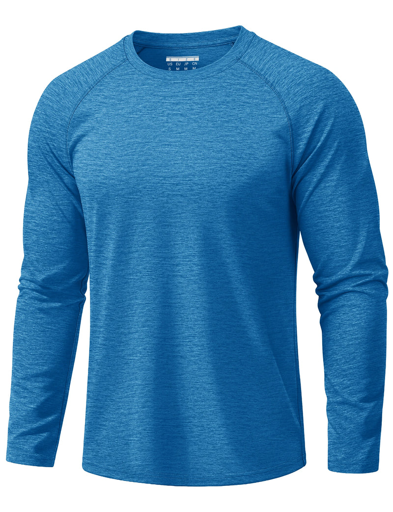 TACVASEN Quick Dry UPF 50+ Workout T-shirts Mens Long Sleeve Athletic Shirts Performance Sports Running Tee Tops Sun Protection