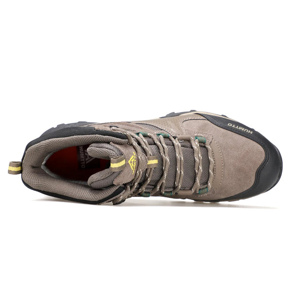 HUMTTO Waterproof Boots for Men Luxury Designer Outdoor Hiking Shoes Climbing Trekking Sneakers Leather Safety Mens Ankle Boots