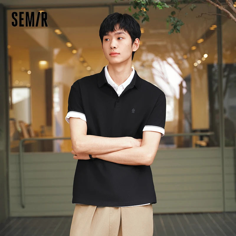 Semir Mens Polo 2026 Classic Lapel Knitted Moisture Wicking Quick Dry Cool Feeling Antibacterial