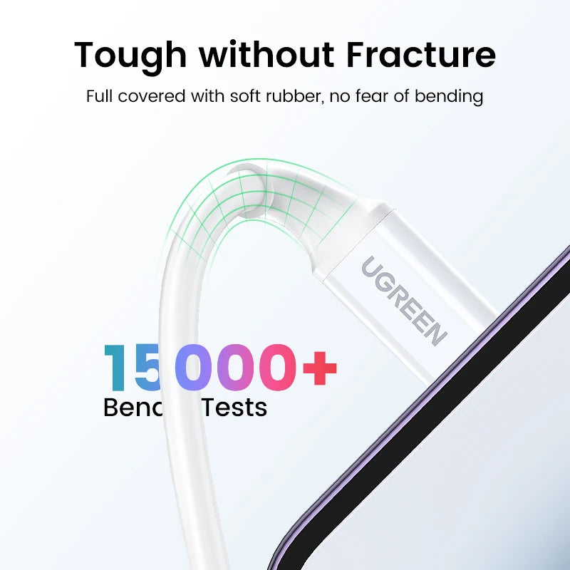 UGREEN 2PCS MFi 20W PD USB Type C to Lightning Cable for iPhone 14 13 12 Pro Max Fast Charging for iPad Mini Phone Type C Cables