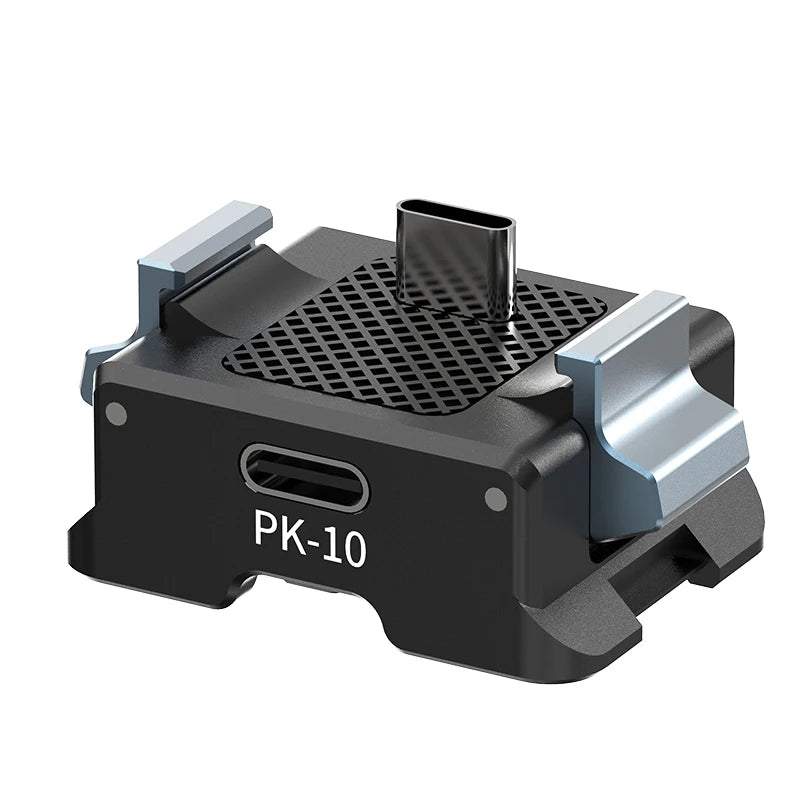 អាដាប់ទ័រពង្រីក Ulanzi PK-10 Pocket 3 សម្រាប់ DJI Osmo Pocket 3 ជាមួយរន្ធ 1/4 អ៊ីញសម្រាប់ថតវីដេអូប្លុកជើងកាមេរ៉ា
