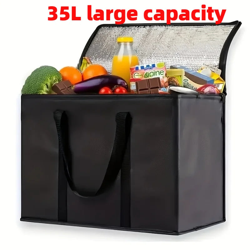 1pc Outdoor Insulated Beverage Cooler Bag,Portable,Durable Aluminum Foil Material,Suitable for Camping Picnics Outdoor activity