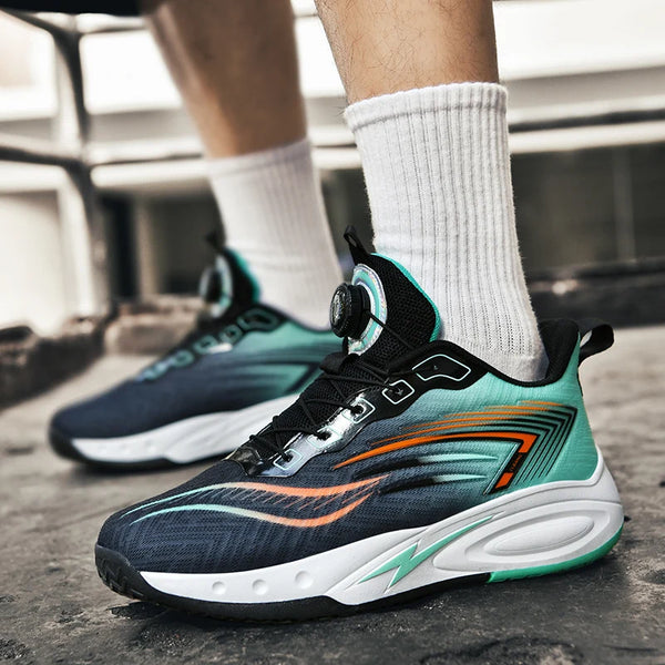Basketball shoes spring summer anti-slip soft sole competition ball shoes outdoor casual sneakers students sports running shoes