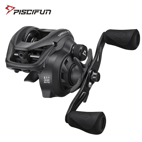 Piscifun Torrent2 100 Baitcasting Reel 9kg Carbon Fiber Drag 6.6:1/8.1:1 Magnet Braking Lightweight 191g Casting Fishing Reel