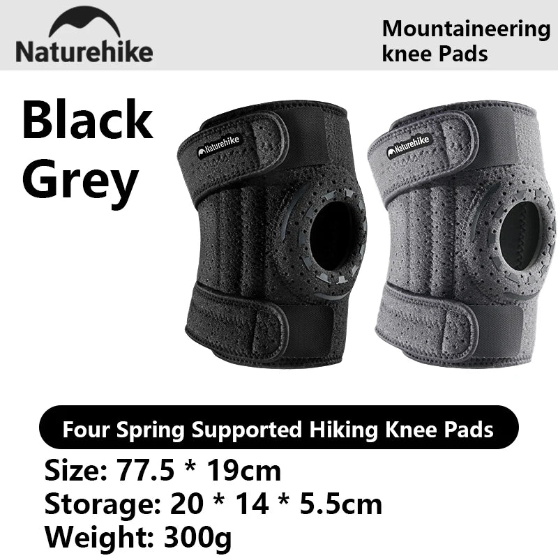 Naturehike New Four Spring Support Mountaineering Knee Protector Outdoor Adventure Leg Thickened Stress Relieving Protective Pad