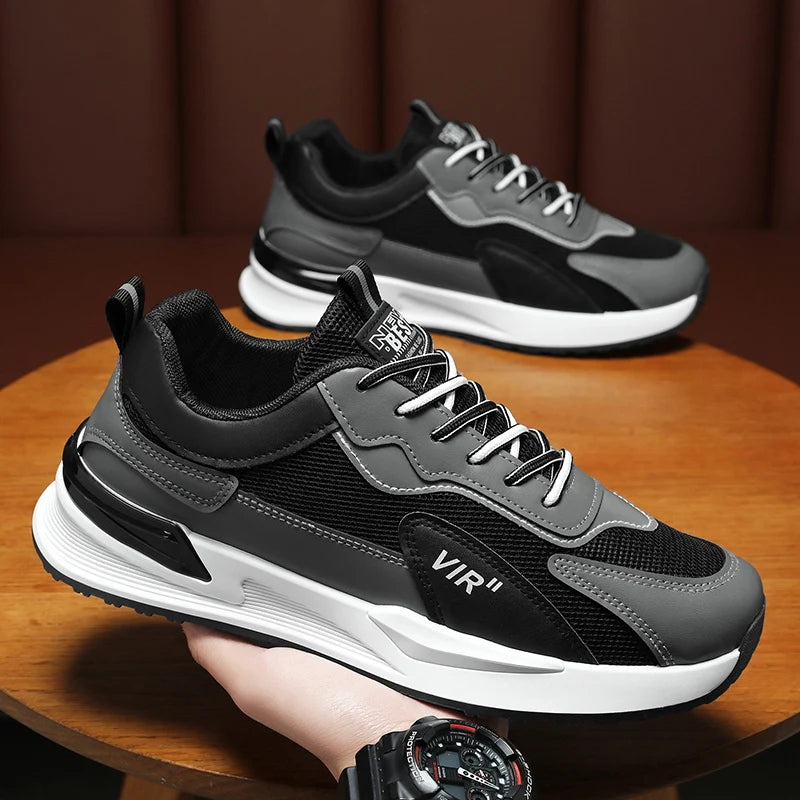 Men's shoes four seasons new breathable light soft sole mesh casual sports shoes outdoor running shoes fashion students sneakers