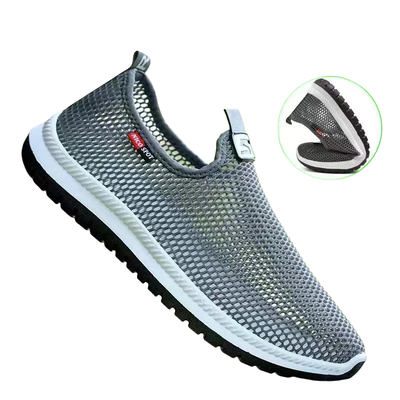 Men's breathable lightweight casual mesh sports shoes summer outdoor soft sole running shoes fashion walking shoes male sneakers