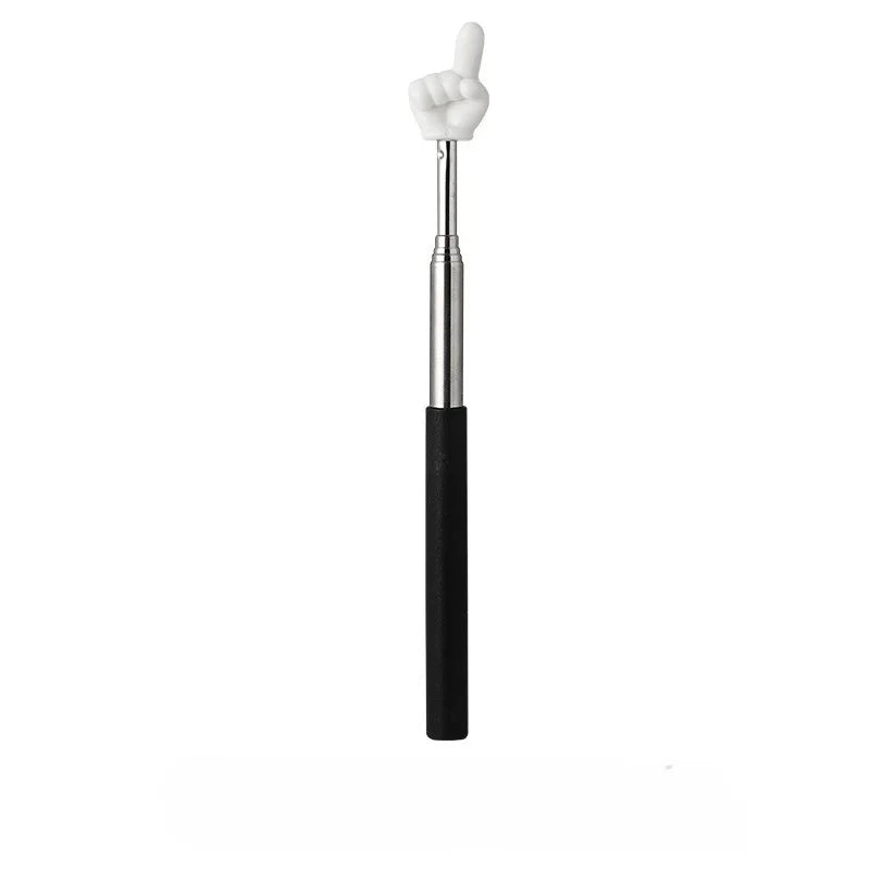 1pc Teaching Pointer Parent-Child Finger Reading Sticks Telescopic Rod Finger Design Teaching Stick Kids School Tool supplies.