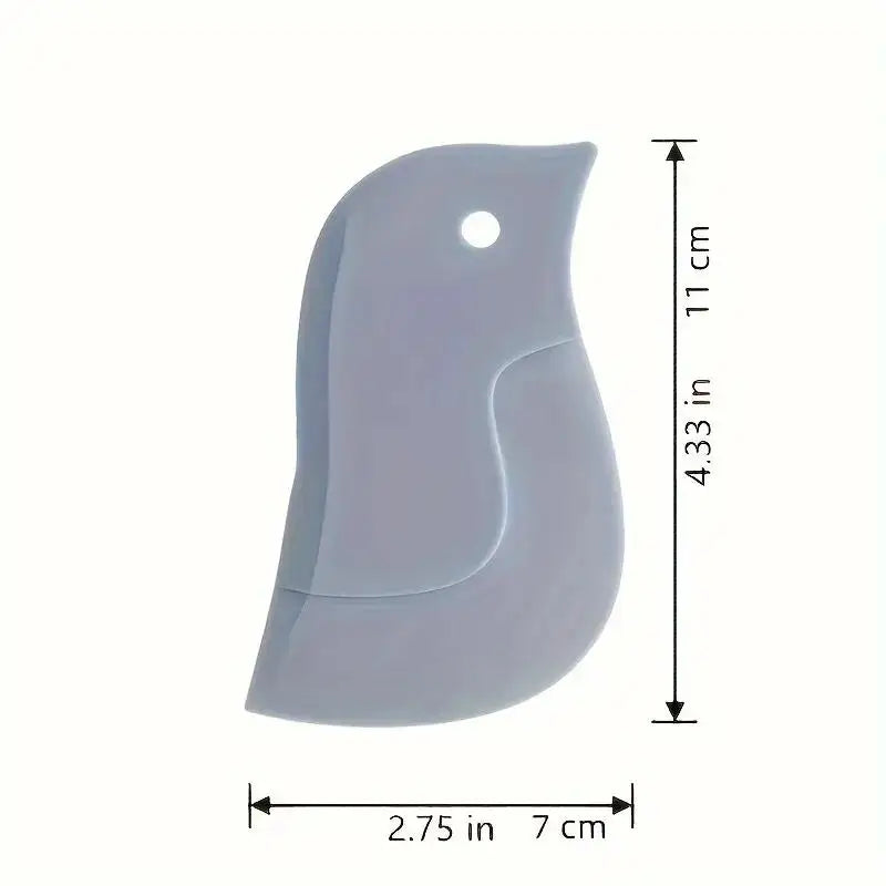 Penguin-Shaped Soft Scraper, Multifunctional Kitchen Cleaning Tool, No Battery Required, for Grease and Baking, Easy to Use