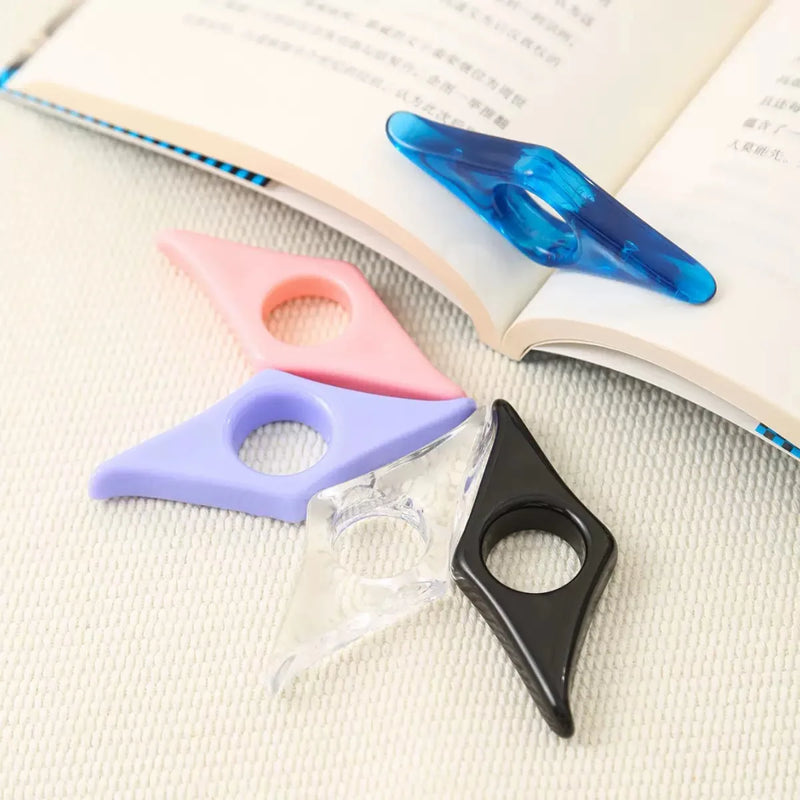 Acrylic Thumbbook Support Press Bookmark Reading Aid Book Marking Tool for Easy Access