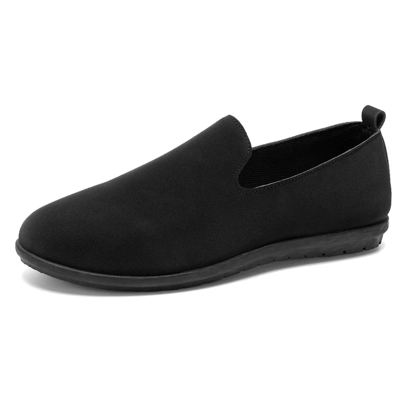 Men's Plus-Size Fashion Versatile Casual Shoes Breathable Soft Sole Four Seasons Non-Slip Comfort Outdoor Driving Leather Shoes